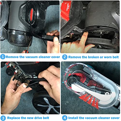 Bissell ProHeat 2X Revolution Pet Vacuum Belts Replacement - 2 Pack