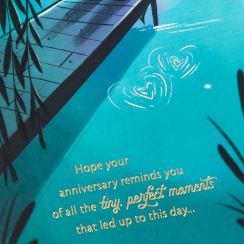 Hallmark Moonlit Dock Anniversary Card for Couples - 5x7