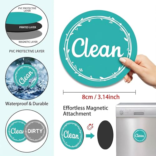 Sukh Magnetic Clean Dirty Dishwasher Indicator Sign