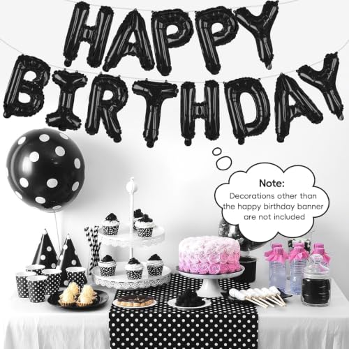 Happy Birthday Foil Balloon Banner Set - 16 Inch Letters