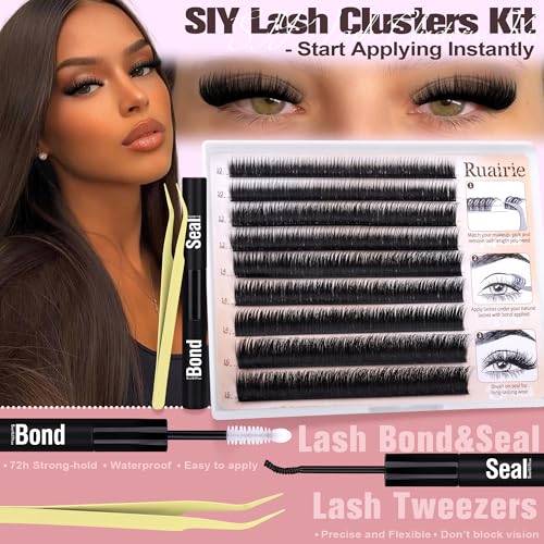 Ruairie Wispy Lash Clusters Kit C Curly DIY Segmented Eyelash Extensions