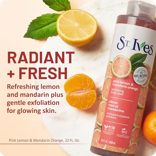 St. Ives Pink Lemon and Mandarin Orange Body Wash 22 oz