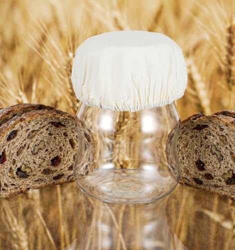 4PCS Sourdough Starter Covers - Reusable Breathable Jar Covers