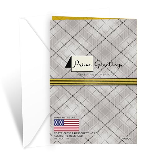 90th Birthday Greeting Card - Made in USA, Thick Card Stock, Eco-Friendly Envelope, 5x7.75 inches