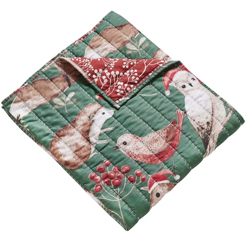Greenland Home Willow Forest Animals Quilt, Tapestry & Throw Blanket, 50 x 60 inches, Holiday