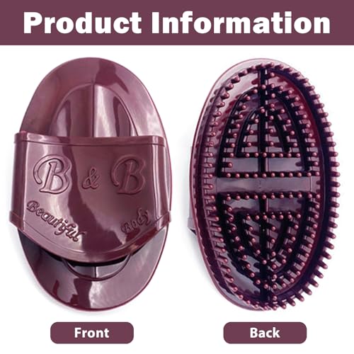 Daureve 2-Piece Meridian Massage Brush Set for Full Body and Scalp Relaxation