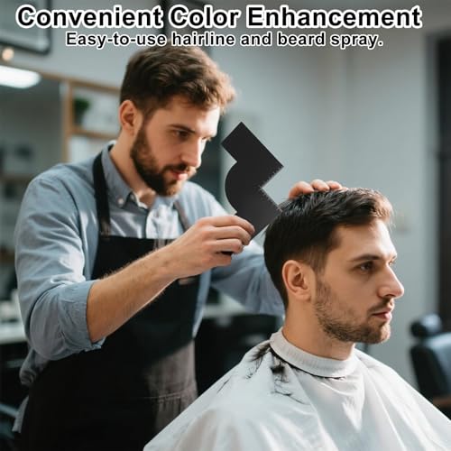 Lasuroa Barber Enhancement Card W Shape Hairline Shaping Tool with Measurement