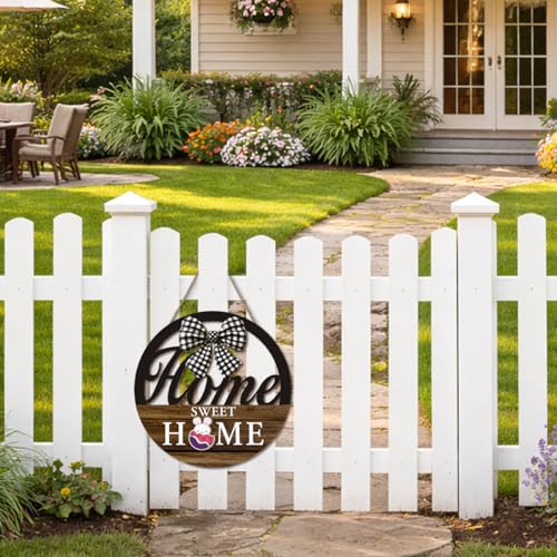 Interchangeable Seasonal Home Sweet Home Sign with 12 Icons