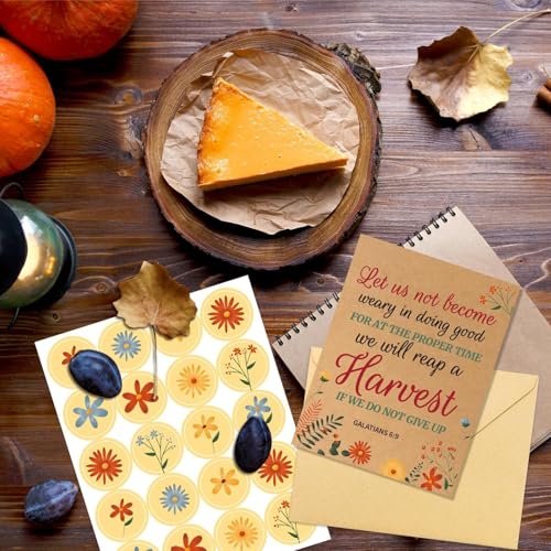 WorldBazaar 24-Pack Religious Greeting Cards with Bible Verses & Envelopes