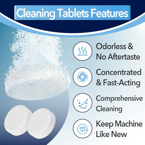 14-Pack Breville Espresso Cleaning Tablets & 2 Silicone Backflush Discs - White