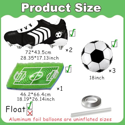 Soccer Balloons Decoration Set for Birthday Parties & Events