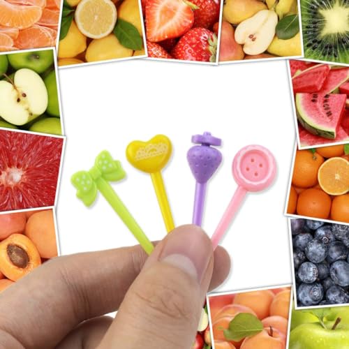 16 Pcs Cute Animal Fruit Picks for Kids Lunch Boxes