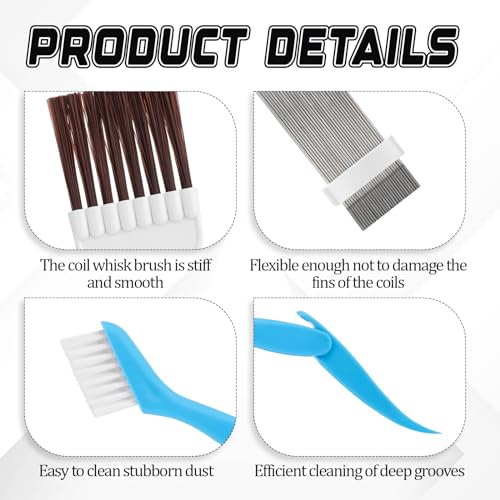 Jeffdad 3-Piece Air Conditioner Fin Comb Cleaning Kit