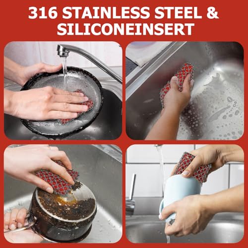 SIGERPAMA Cast Iron Cleaner with Bamboo Cloth - Stain Remover for Cookware