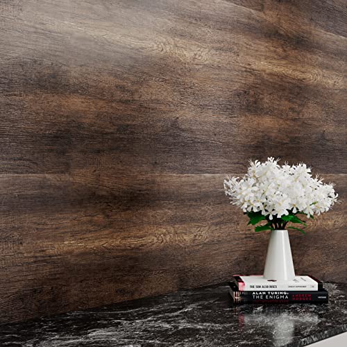 Stickyart Rustic Brown Wood Grain Contact Paper, 15.8" x 80" Vinyl Film