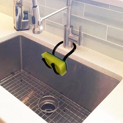 AUXPhome 2 Pack Adjustable Sink Caddy & Sponge Holder, Rustproof Kitchen Organizer