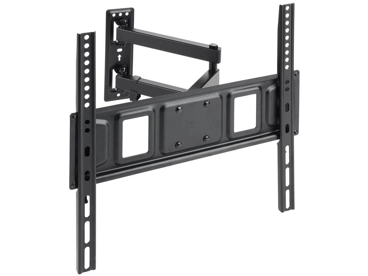 Monoprice Essential Full Motion TV Wall Mount Bracket for 32" to 55" TVs up to 77lbs, Max VESA 400x400, Fits Curved Screens