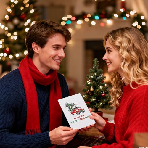 Funny Christmas Card for Boyfriend - Humorous Holiday Card with Envelope