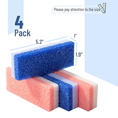 Slick Natural Pumice Stone Foot Callus Remover 4-Pack