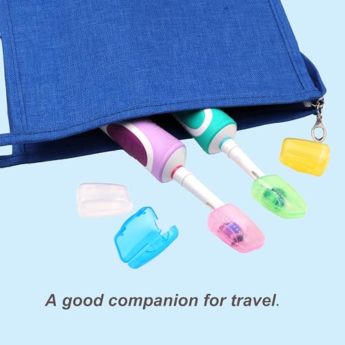 V-TOP Travel Toothbrush Head Covers Clear Portable Pod Caps 20 Pack