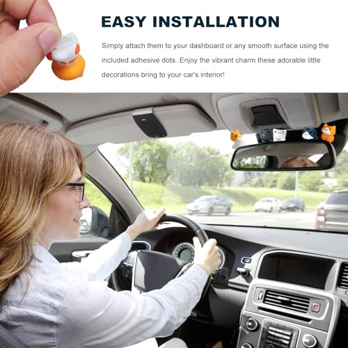 Cute Cat Car Dashboard Ornaments - 6PCS PVC Figurines