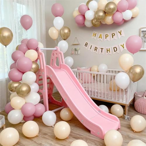 60Pcs Nude Dusty Pink Balloon Set for Weddings & Parties