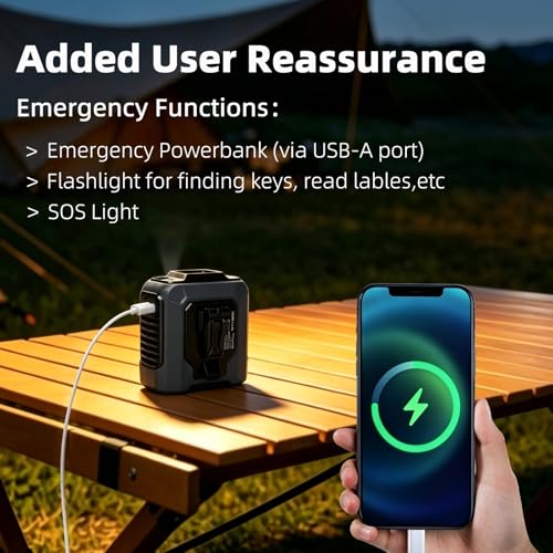 OlaRaveetsa Portable Waist Fan, 12000mAh Belt Clip Fan with LED Display