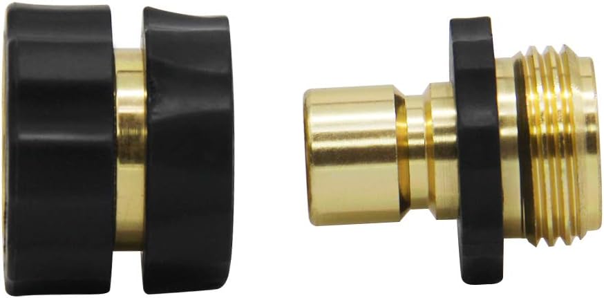 Twinkle Star Quick Connect Garden Hose Fittings - Male & Female Adapter Set (4 Pieces)