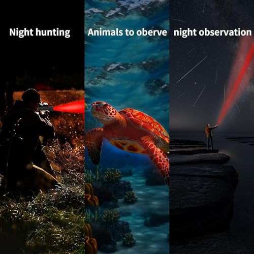 3 in 1 LED Rechargeable Flashlight, LED Small Flashlight with Memory Function, Super Bright Zoomable Red Lens Light 395 NM Black Lights Flashlights with USB C Charging for Camping Hiking Home