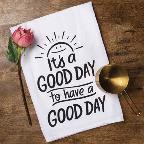 Primitives by Kathy It's a Good Day Cotton Dish Towel, 28"x28"