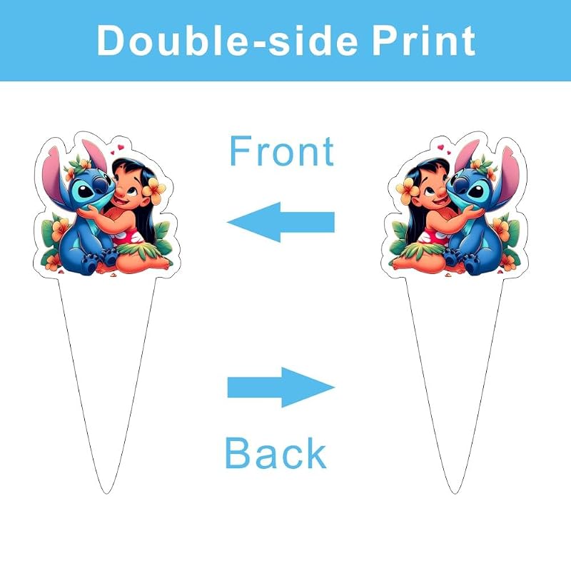 25 Pack Birthday Cake & Cupcake Toppers Set | Kids Party Decorations