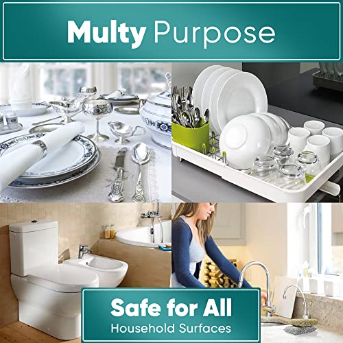 Heavy Duty Non-Scratch Scrub Sponges - 2 Pack for Kitchen Cleaning