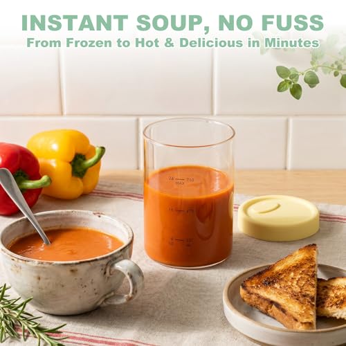 24oz Glass Soup Freezer Containers - 4-Pack with Vented Lids