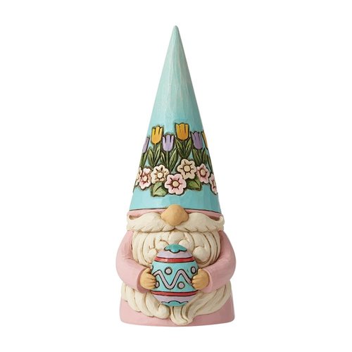 Enesco Jim Shore Heartwood Creek Gnome Holding Easter Egg Figurine, 7.48 Inch, Multicolor