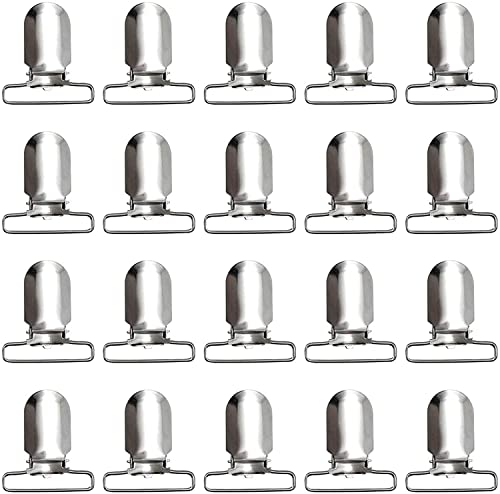 RayTour Heavy Duty Suspender Clips for Webbing & Bed Sheets - 1 Inch (25mm), Pack of 20