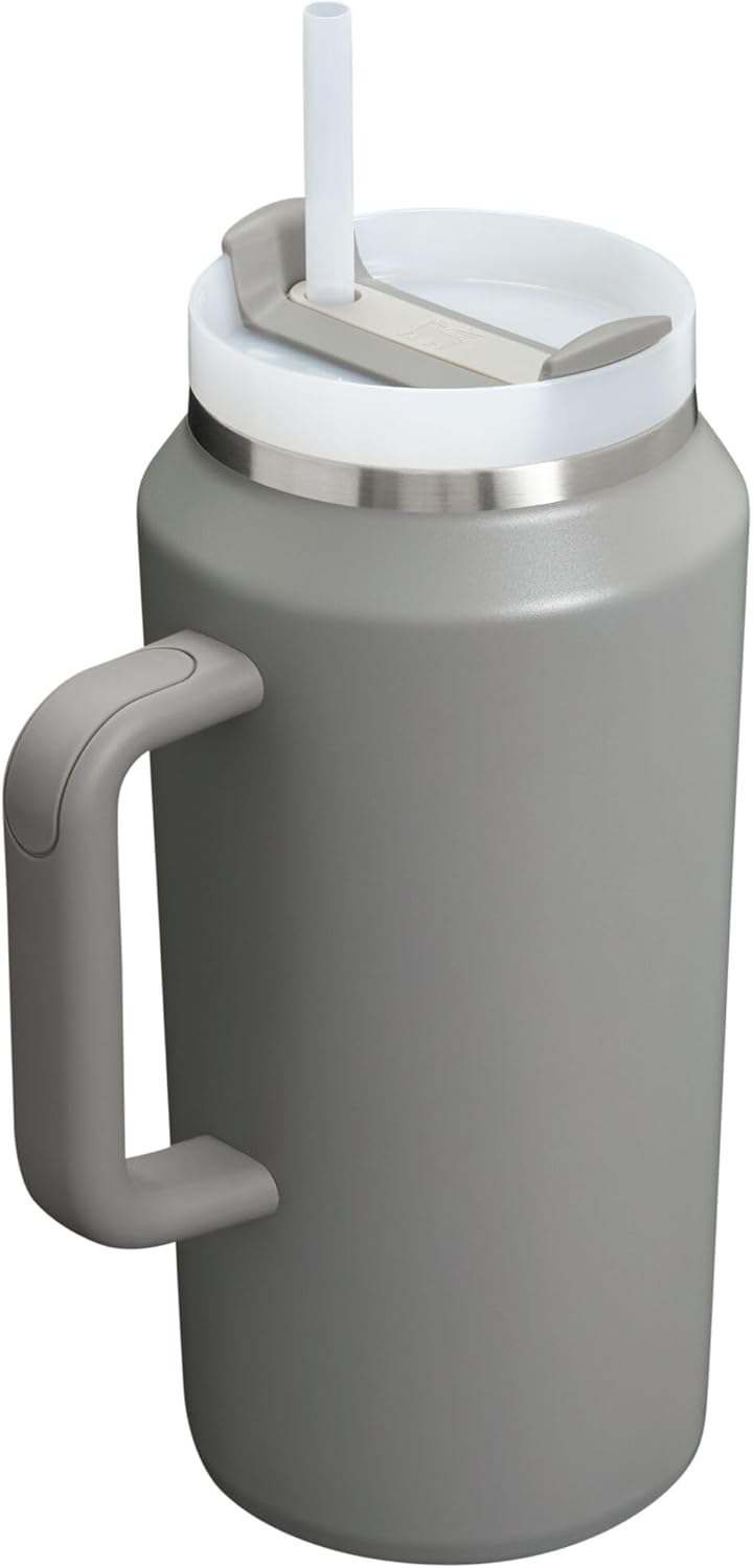 STANLEY Quencher H2.0 Tumbler - 64 oz Insulated Stainless Steel Cup with Handle & Straw | BPA-Free, Stone Color