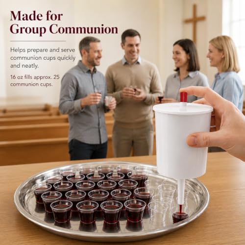 TALPGOD Communion Cup Dispenser with Button Release - 8 oz, Variation 1