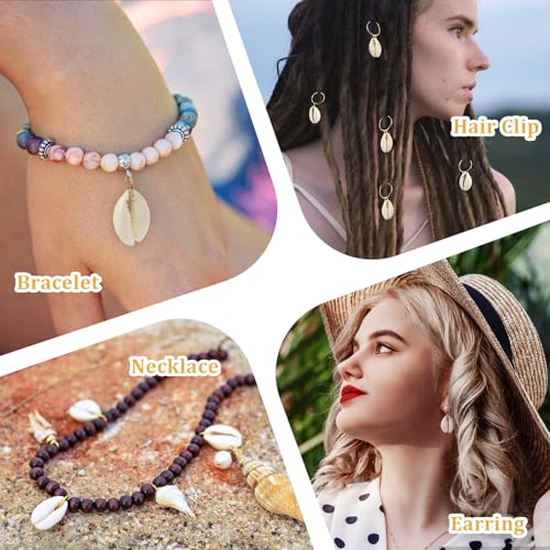 12 PCS Seashell Dreadlock Hair Accessories Boho Shell Hair Charms