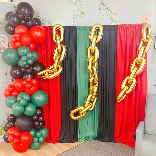 Gold Foil Chain Balloons - 24PCS 16 Inch for 80s 90s Parties