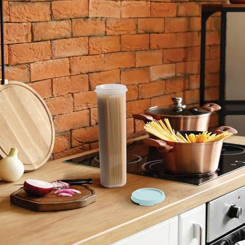 SIGNORA WARE Tall Spaghetti Pasta Container - Airtight Kitchen Storage, Sky Blue