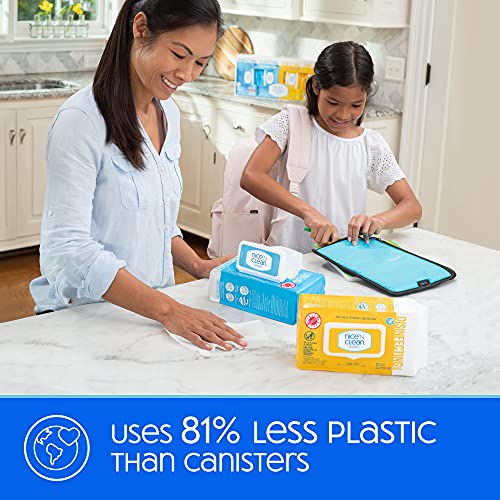 Nice 'N Clean Disinfecting Surface Wipes, Lemon Scent - 72 Count Pack