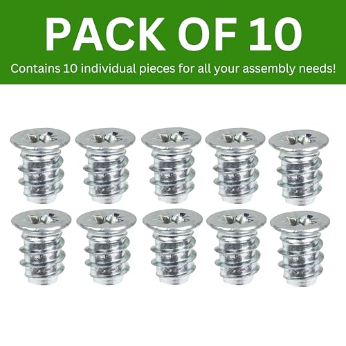 Pack of 10 Replacement Screws for IKEA Furniture - Hardware Parts for Drawers & Cabinets