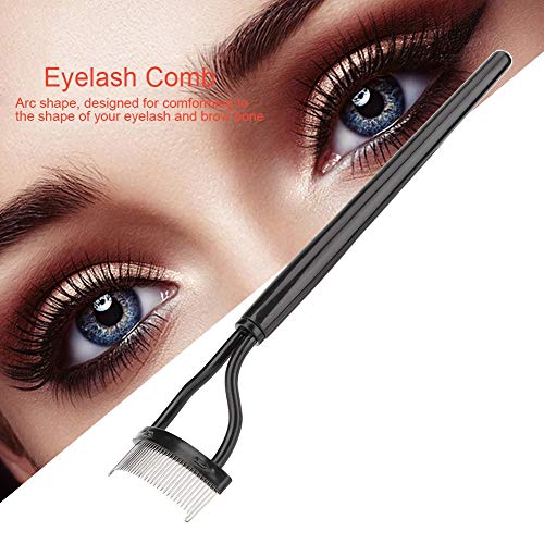 Yinhing Eyelash Comb and Eyebrow Brush with Stainless Steel Needles