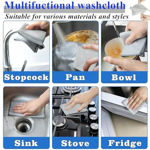 LaGalian 16Pcs Crevice Cleaning Brush Set for Deep Home & Kitchen Gap Cleaning