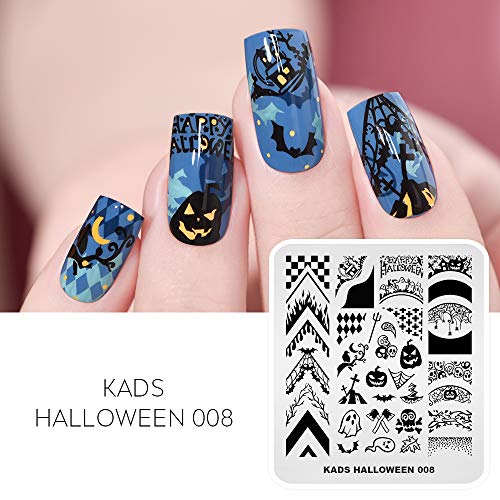 Rolabling Christmas & Halloween Nail Stamping Plate Stainless Steel