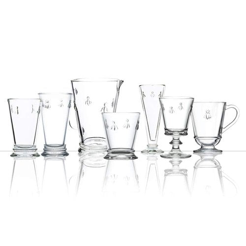 La Rochere Napoleon Bee Old Fashioned Tumbler Set of 6 – La Rochere Bee Glassware Sets – Fancy Glassware Drinking Glasses (11.5 oz)