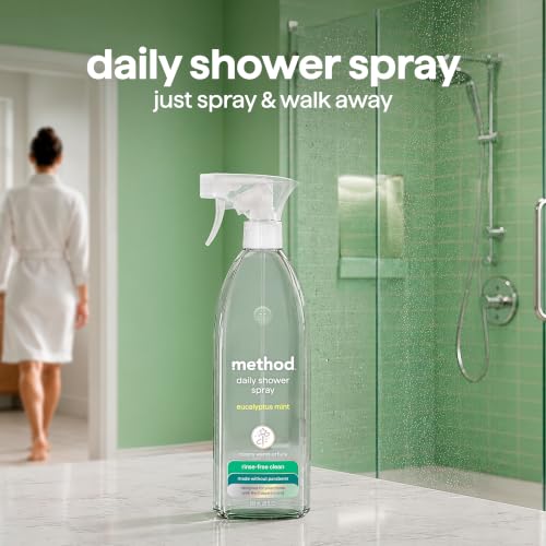 Method Daily Shower Cleaner Spray - Eucalyptus Mint, 28 fl oz (8 Pack)