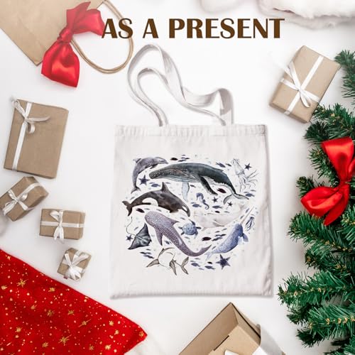 Marine Ocean Beach Tote Bag for Women - Reusable Shopping Bag