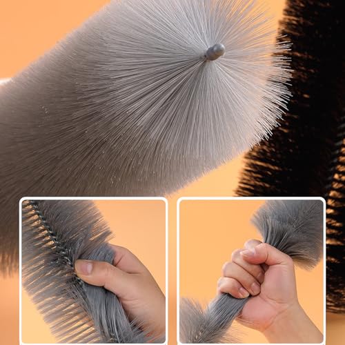 Flexible Cobweb Duster Cleaning Brush - 2 Pack for Fans & Shutters