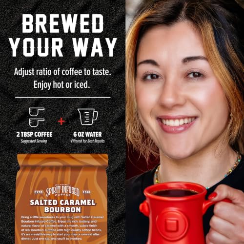 Fire Department Coffee Salted Caramel Bourbon Ground Coffee 12 oz - Infused, Veteran-Owned